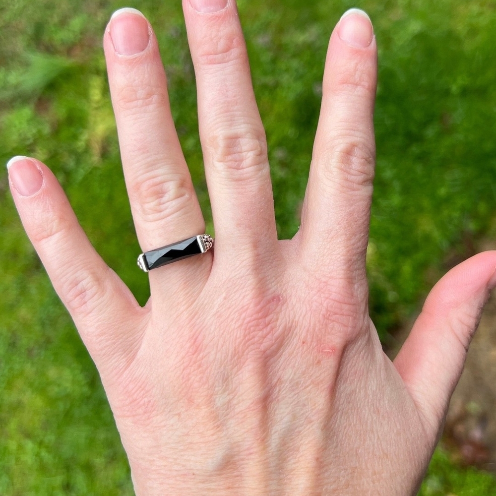Black Onyx Sterling Silver Ring